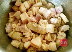 Illustration of Braised Pork with Mushrooms and Carrots and Braised Rice 4