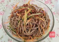 Illustration of how to make buckwheat noodles with meat sauce 10