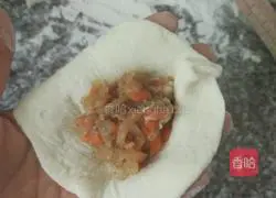 Three-color radish buns Illustration of how to do it 12