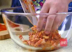 Korean squid kimchi pancake recipe 4