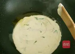 Illustration of making bean dregs and green onion cake 4