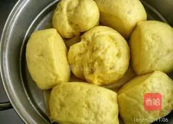 Pumpkin Illustration of how to make steamed buns 6