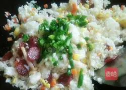 Fried rice (color) recipe illustration 8