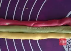 Illustration of how to make colorful glutinous rice balls 3