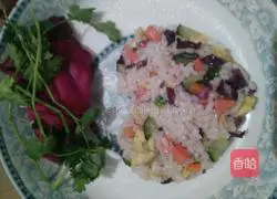 Illustration of how to make colorful home-style fried rice 9