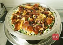 Illustration of how to make noodles with celery and big meat 5