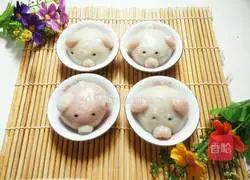 Illustration of how to make pig glutinous rice balls 9