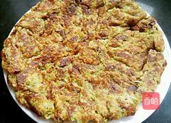 Illustration of how to make cumin and white radish pancakes 9