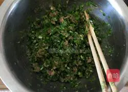 Illustration of how to make dumplings stuffed with pork and chives 7