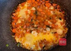 Illustration of how to make tomato and egg rice 10