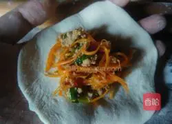 Illustration of how to make three-color radish buns 6