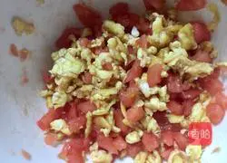 Illustration of how to make tomato and egg dumplings 8