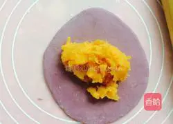 Illustration of how to make sweet potato and purple potato buns 2