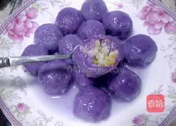 Illustration of how to make purple potato and osmanthus glutinous rice balls 19