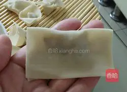Illustration of how to wrap Yuanbao wontons 3
