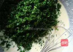 Shepherd's Purse Egg Illustration of how to make cakes 3