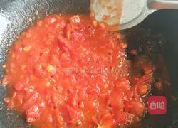 Illustration of how to make tomato and egg noodles 3