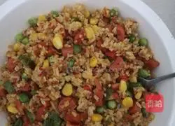 Illustration of how to make omurice 7