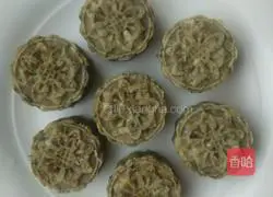 Illustration of how to make mung bean cake 6