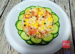 Illustration of how to make vegetable fried rice 11