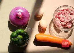 Illustration of how to make two-color pancakes 1