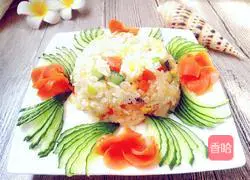 Illustration of how to make rich fried rice 11