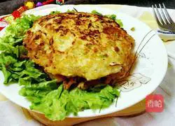 Illustration of how to make egg and vegetable rice cakes (no flour) 10