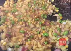 How to make curry chicken fried rice Illustration 8