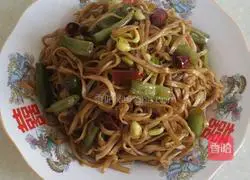 Illustration of how to make vegetarian steamed noodles 12