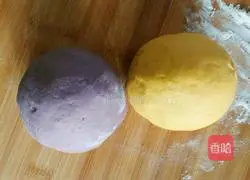 Illustration of how to make purple sweet potato and pumpkin blossom steamed buns 6