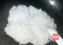 Illustration of how to make fried rice with mushrooms and chicken 4