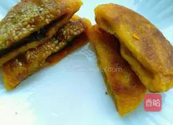 Illustration of how to make pumpkin glutinous rice cakes 17