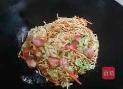 Illustration of how to make fried noodles 3