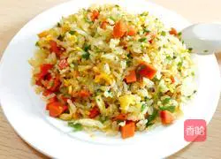 Illustration of how to make egg fried rice 9