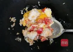 Tomato Egg Illustration of how to make fried rice 3