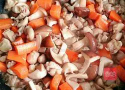 Illustration of how to make chicken leg stewed rice 6