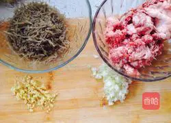 Illustration of how to make carrot and pork dumplings 2