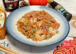 Illustration of how to make fried rice with seasonal vegetables and grains 10