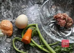 Noodles and meatballs...how to make baby rice Illustration of how to do it 1