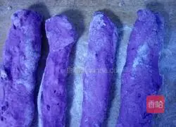 Purple Sweet Potato Hydrangea Steamed Buns Recipe Illustration 5