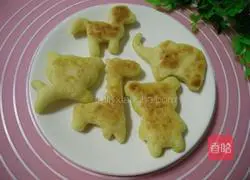 Illustration of how to make millet flour and milk dough cake 11