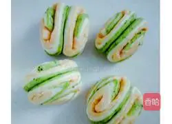 Illustration of how to make colorful flower steamed buns 6