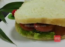 Illustration of how to make ham sandwich 10