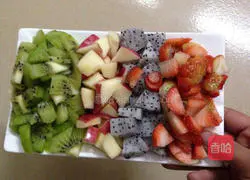 Illustration of how to make sweet and sour fruit glutinous rice balls 2