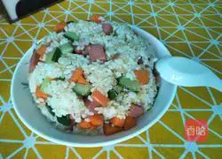Illustration of how to make delicious and nutritious fried rice 5