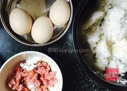 Minced pork with cabbage Illustration of how to make egg fried rice 2