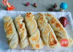 Illustration of how to make electric pancake flower rolls 7