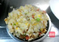 Illustration of how to make fried rice with dried radish (fried rice with preserved vegetables) 8