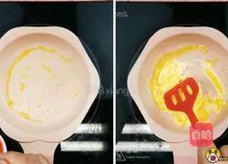 Illustration of how to make three-color clam fried rice 4