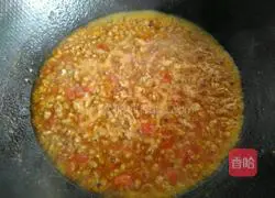 Illustration of how to make tomato minced meat noodles 10